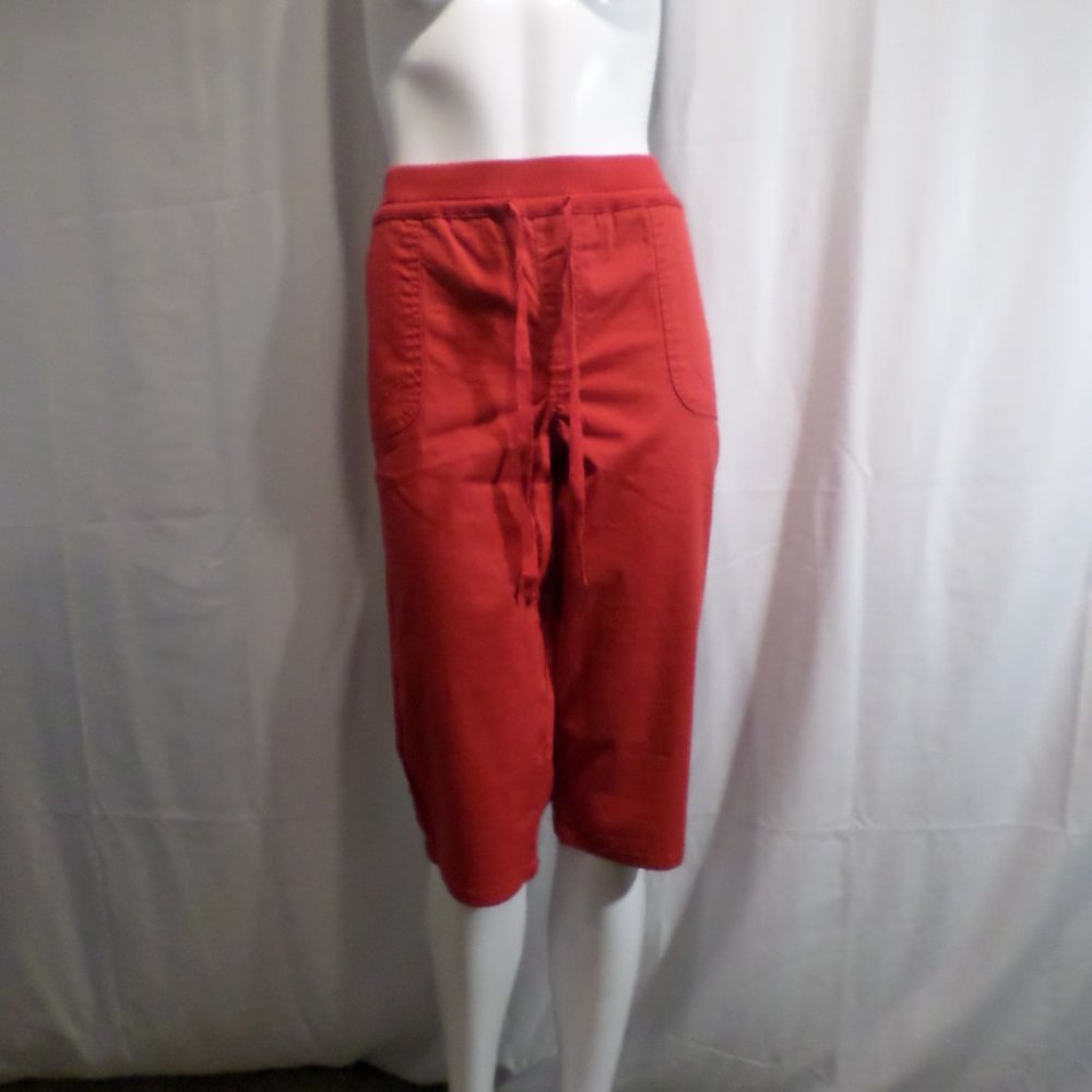 💖Red Clamdigger pants